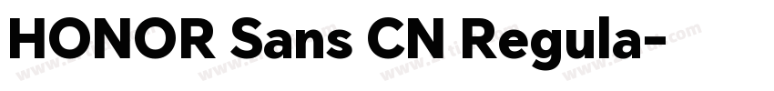 HONOR Sans CN Regula字体转换